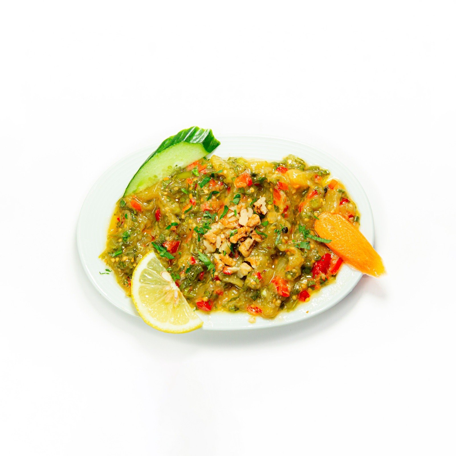 A grain salad with lemon