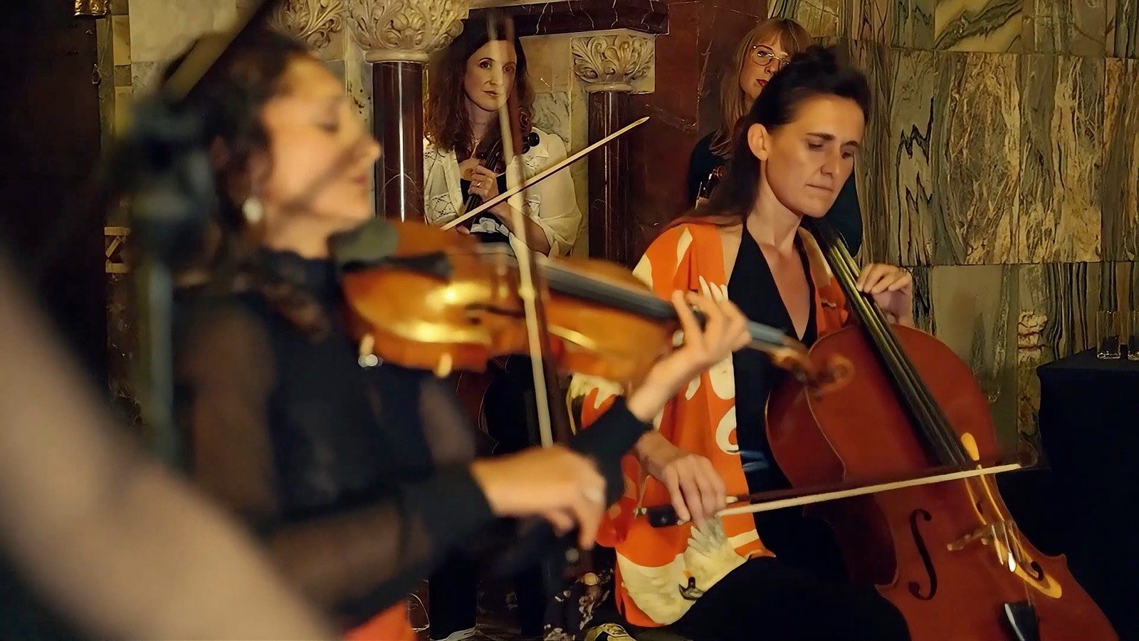 Violin and cello together