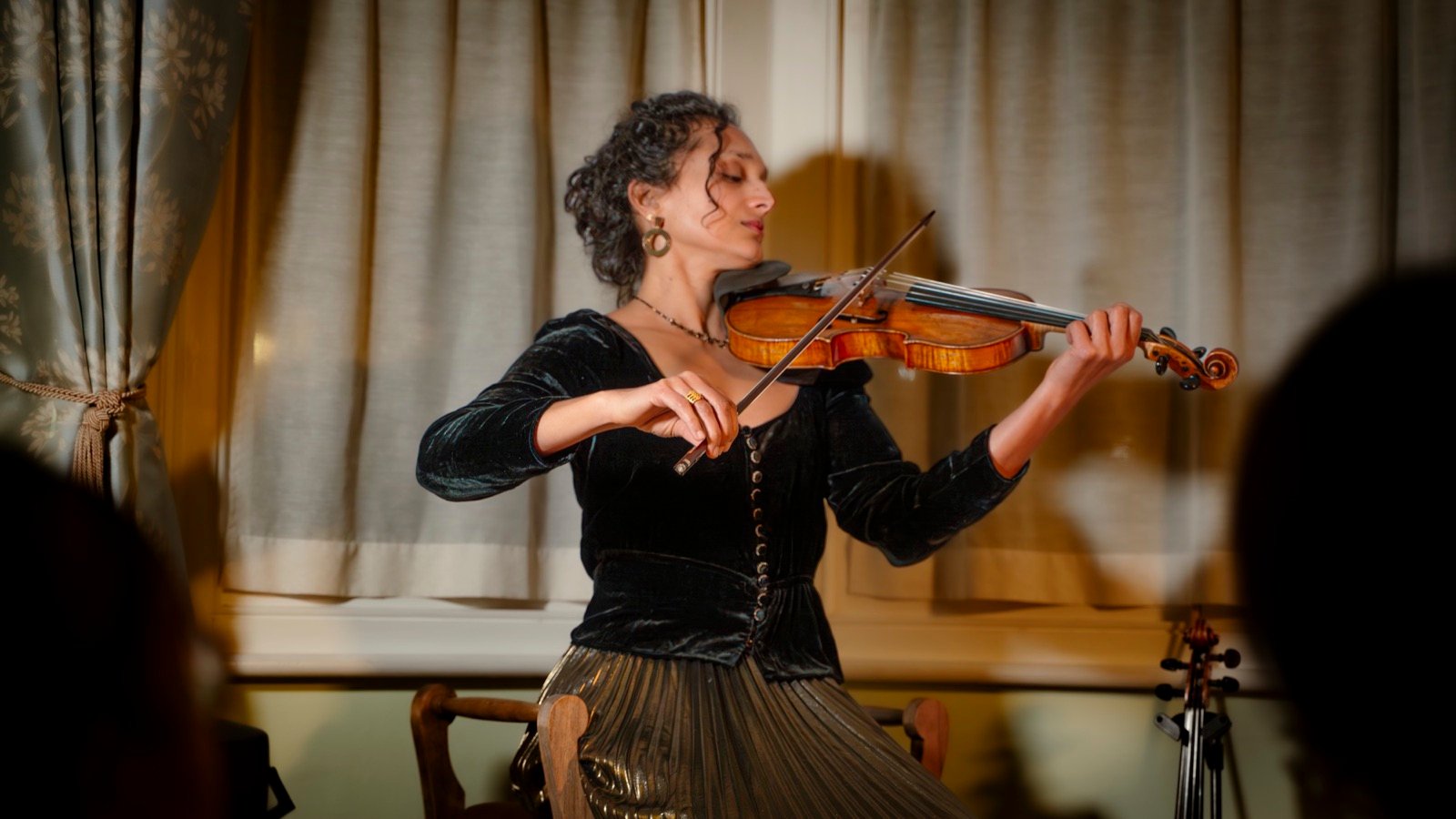 Violin by the window