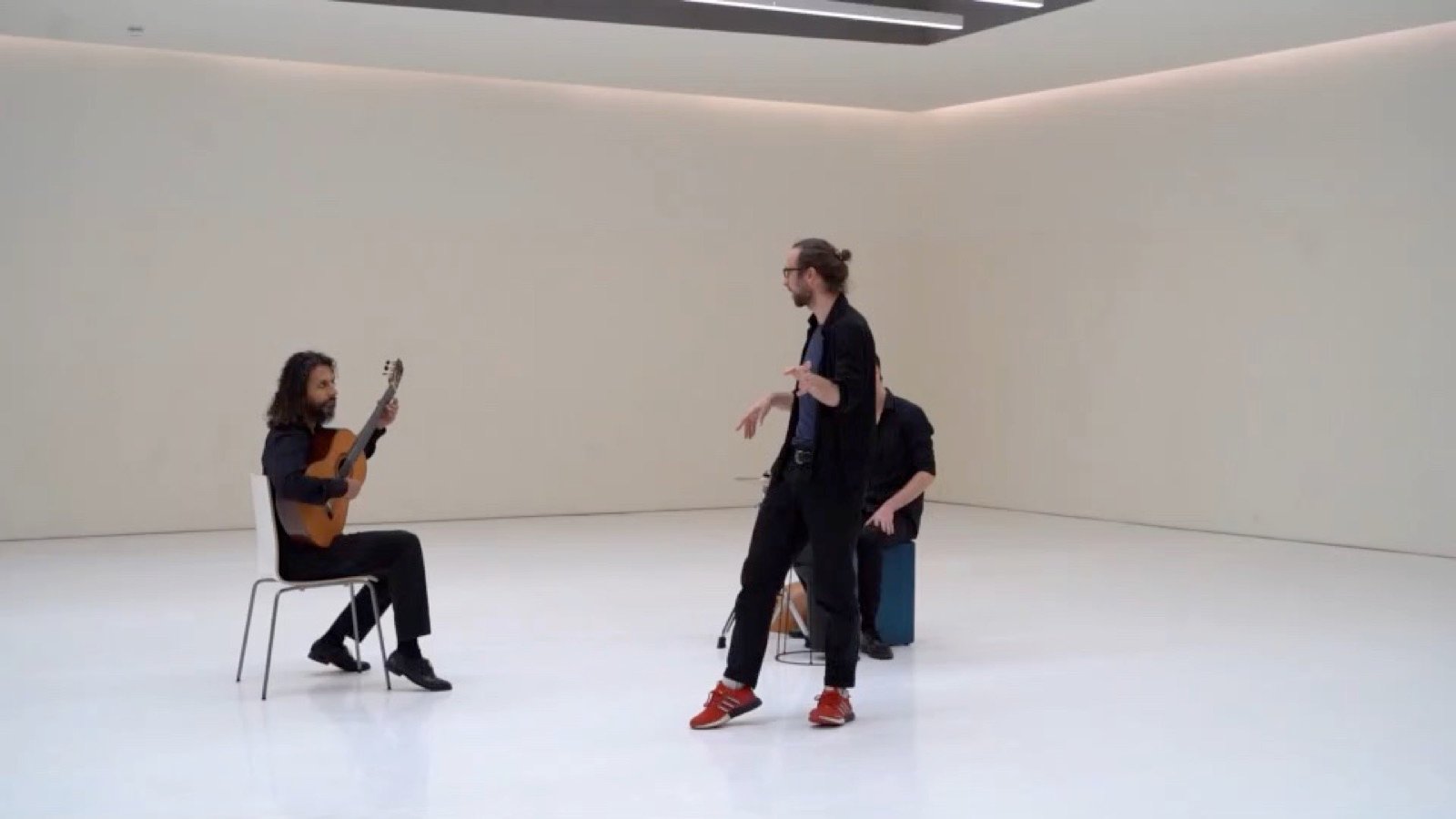 The trio in the white room