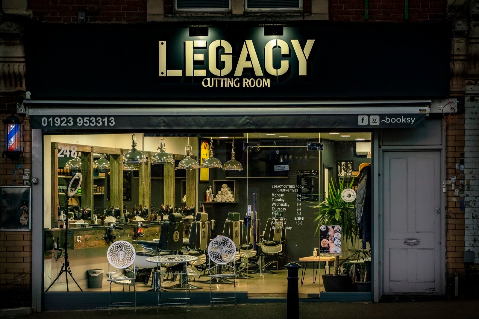 The Legacy Cutting Room shopfront