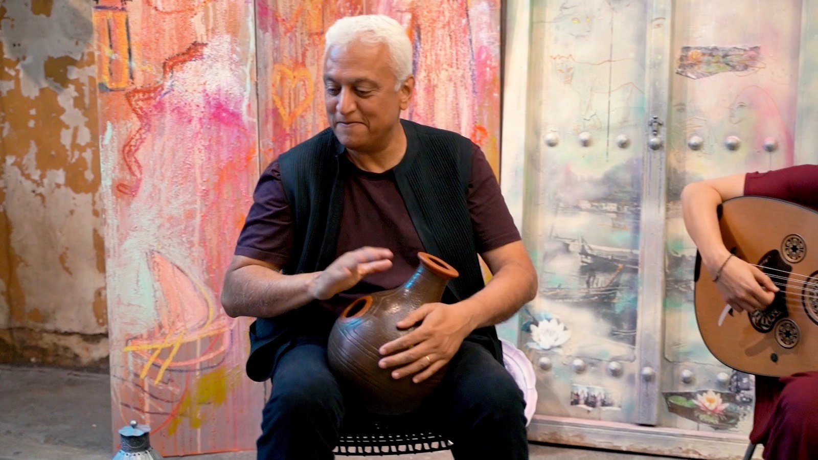 The handpan player