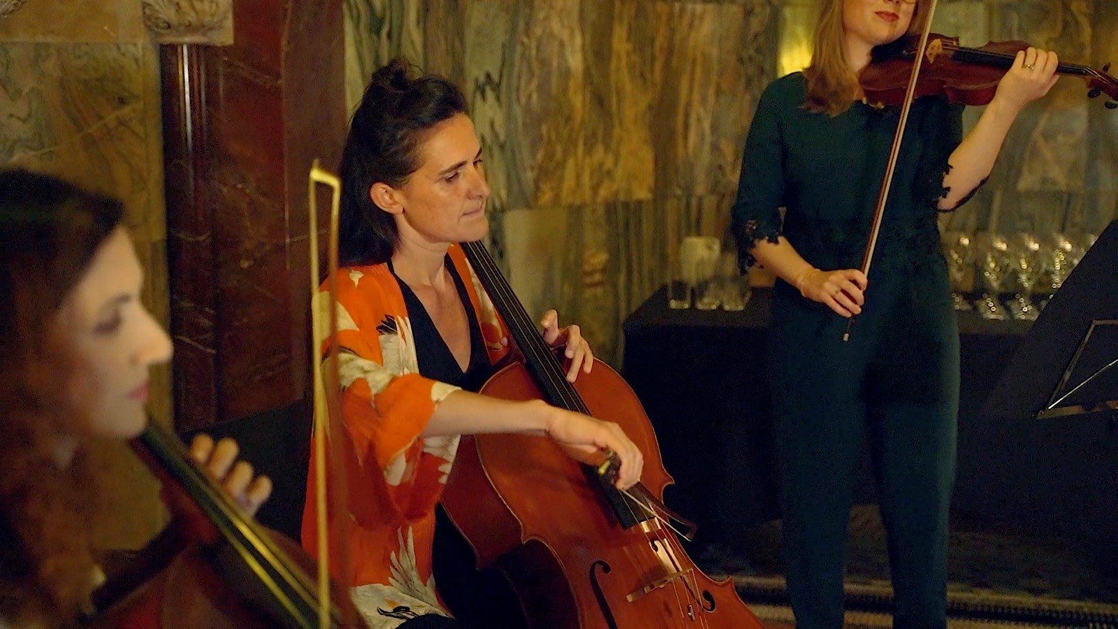 Cello and violin