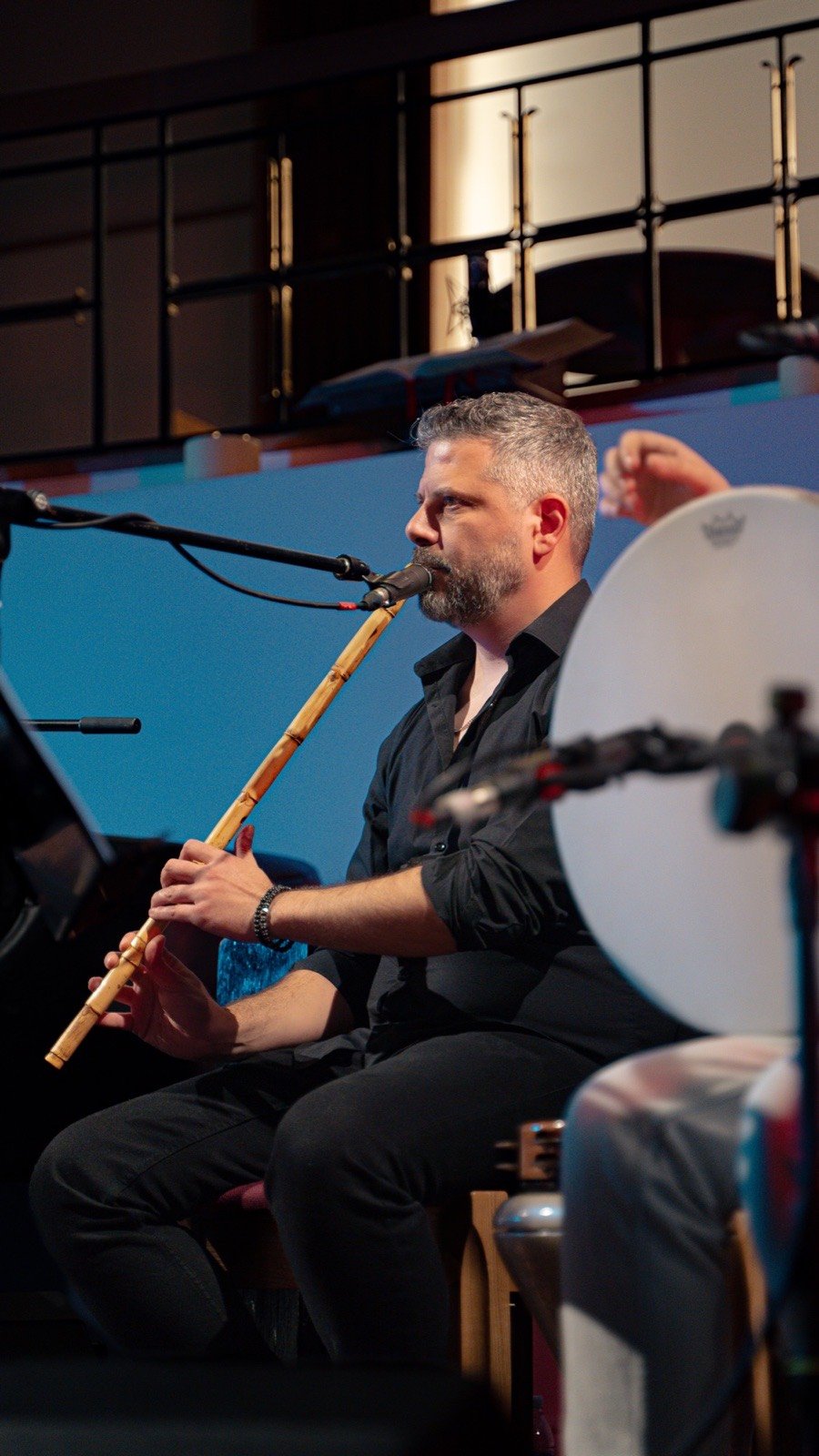 Flute and frame drum