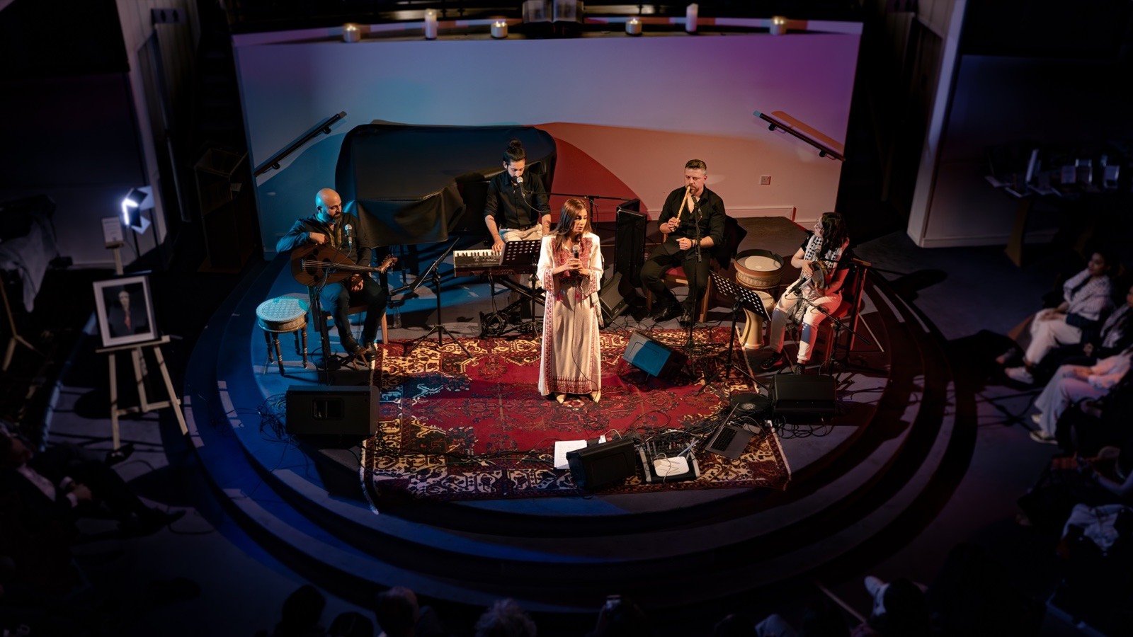 The hall from above