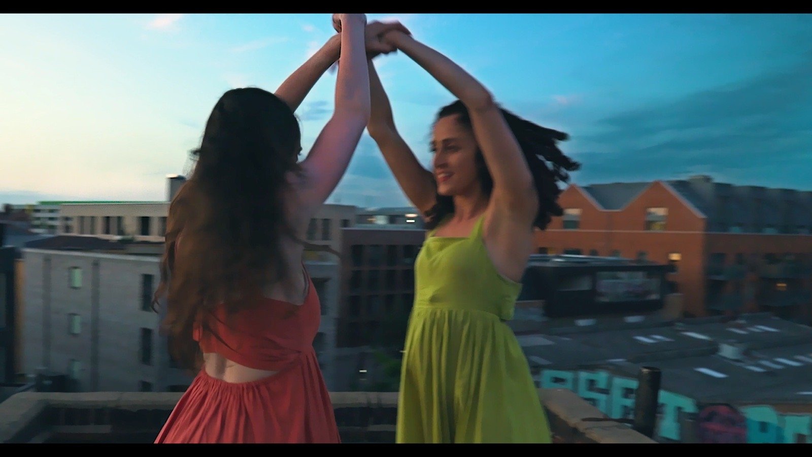The dancers on the roof