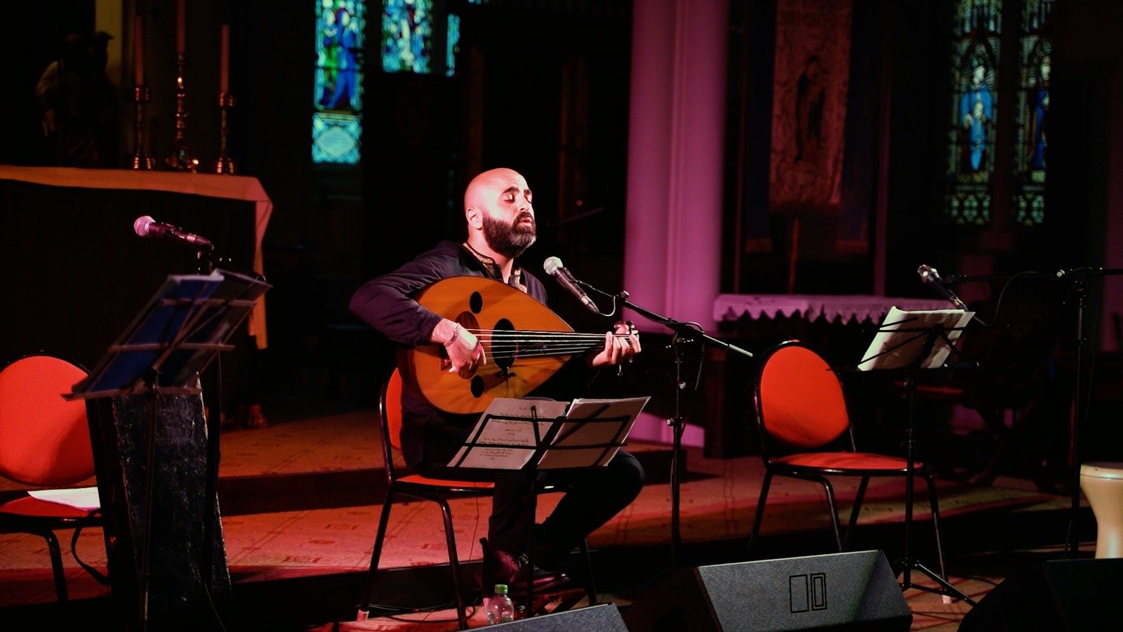 A frame from the film