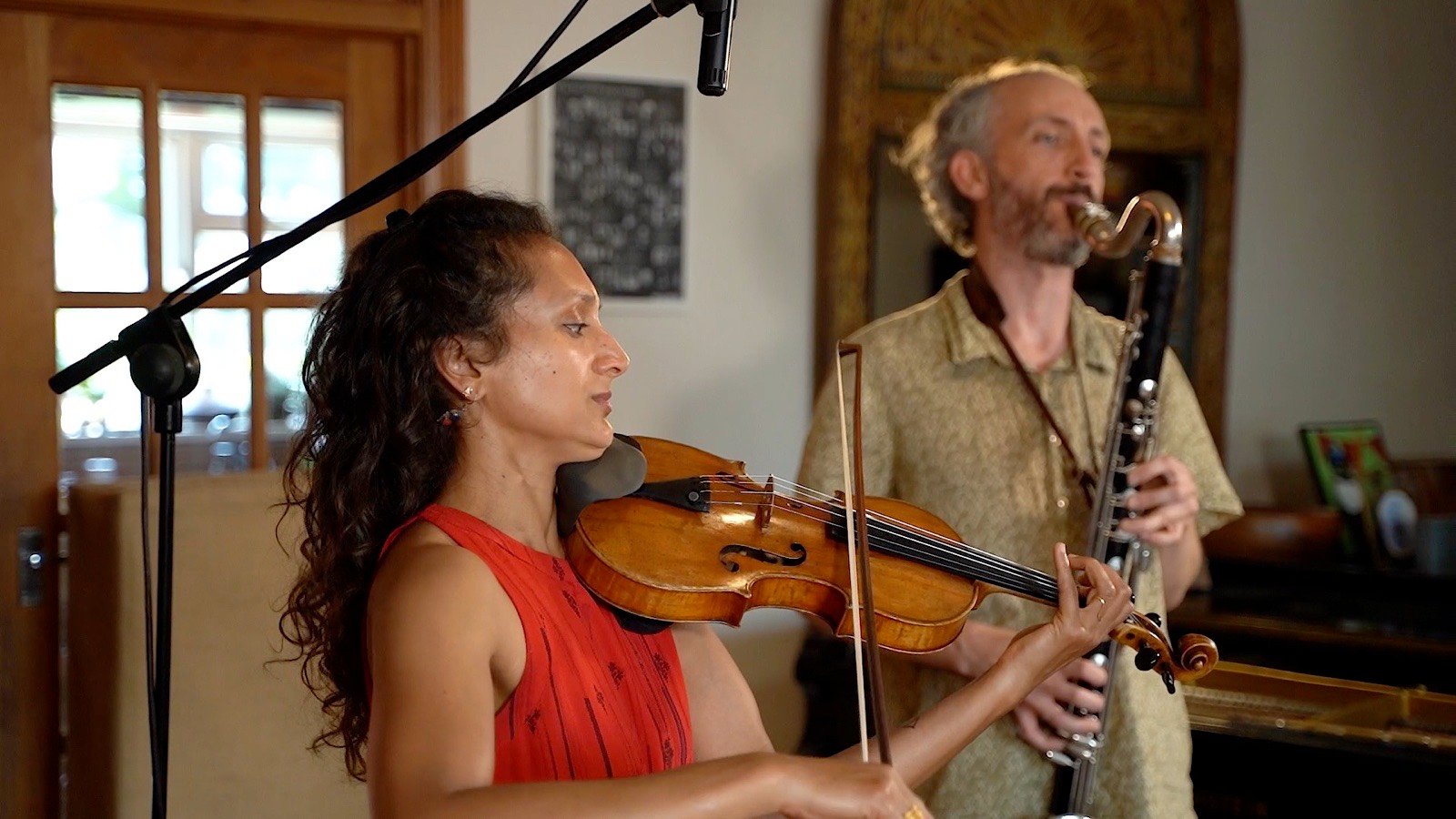 Violin and bass clarinet